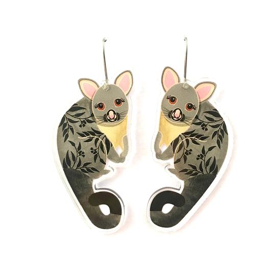 Smyle Designs | Lou-Lou the Possum Earrings