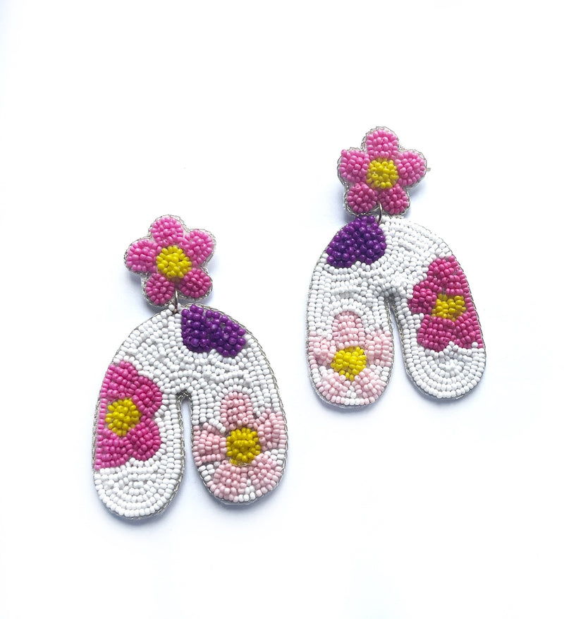 Zoda | Beaded Flower Dangles