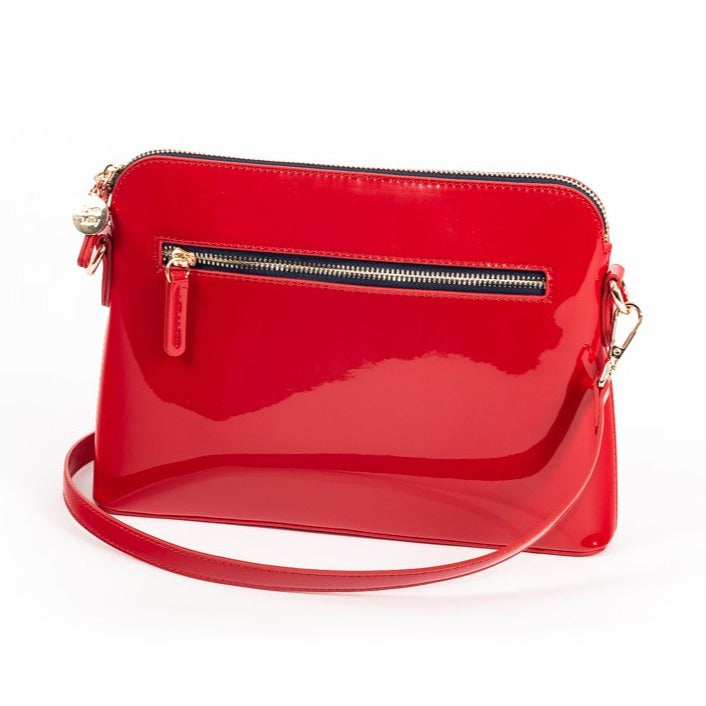 Liv & Milly | Ravello Bag - Red Vegan Patent Leather
