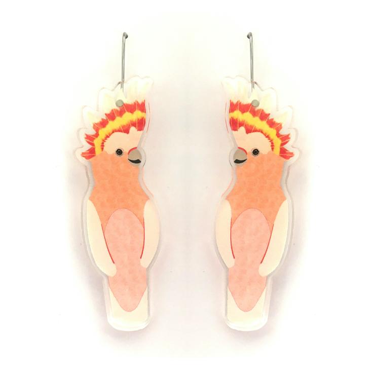Smyle Designs | Major Mitchell Cockatoo Earrings