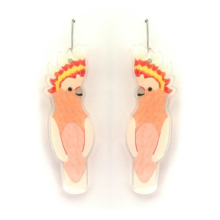 Smyle Designs | Major Mitchell Cockatoo Earrings