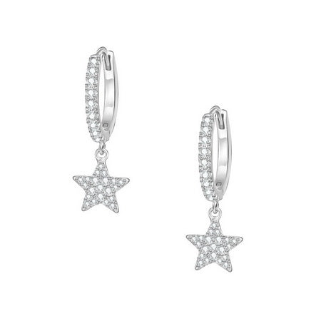 TID | Star Crystal bling earring - Silver