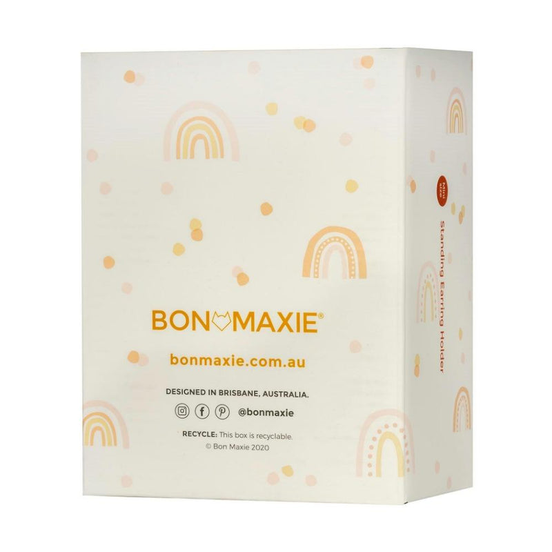 Bon Maxie | Classic Mini Earring Holder - White