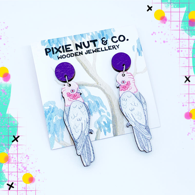 Pixie Nut | Galah Earrings