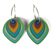 Smyle Designs | Peacock Feather Hoops
