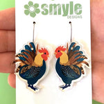 Smyle Designs | Bert the Rooster Earrings