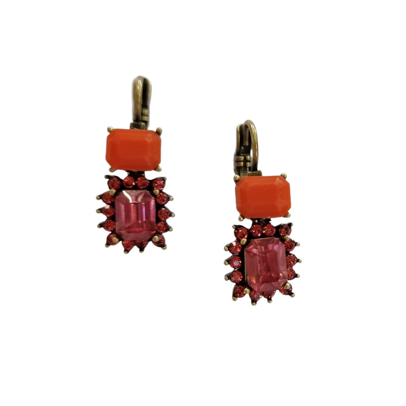 Zoda Earrings | Pink and Red Drops