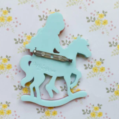 She Loves Blooms | My Cantering Bliss (Pink Hair Beauty) Brooch