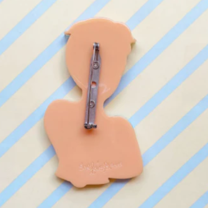 She Loves Blooms | Fab Fifi and Frenchie Brooch - Blue