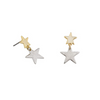 Tiger Tree | Gold and Silver Little Star Earrings