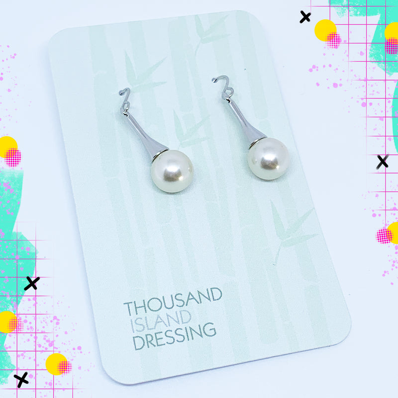 TID pearl and silver drops