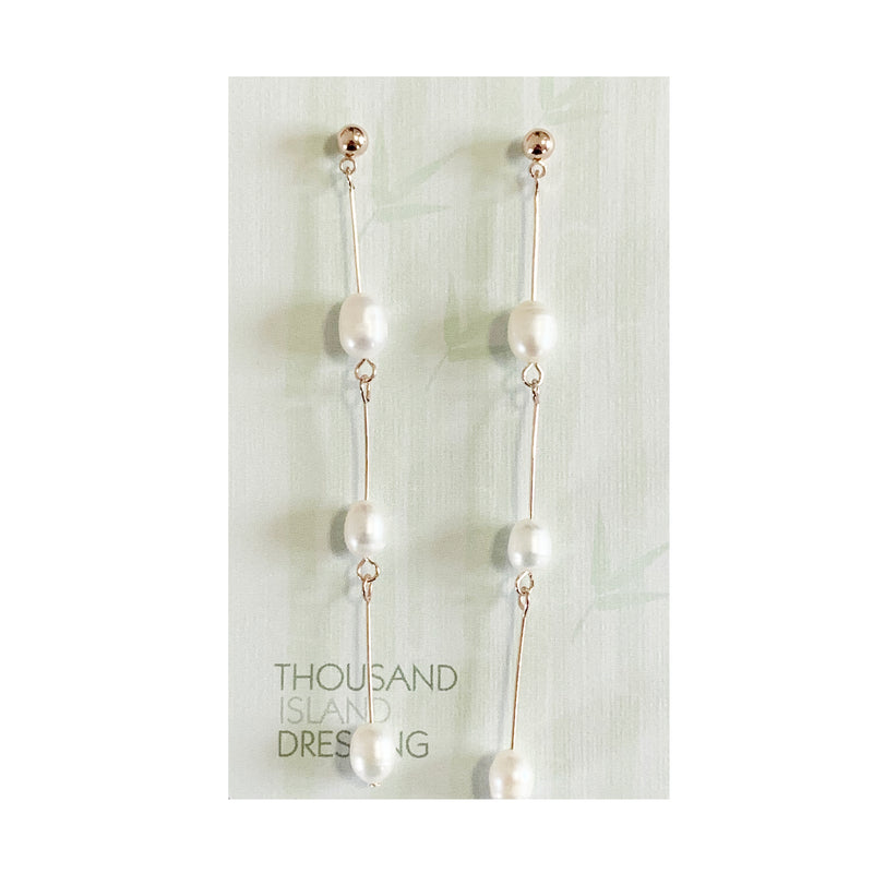 TID Pearl chain drops | rose