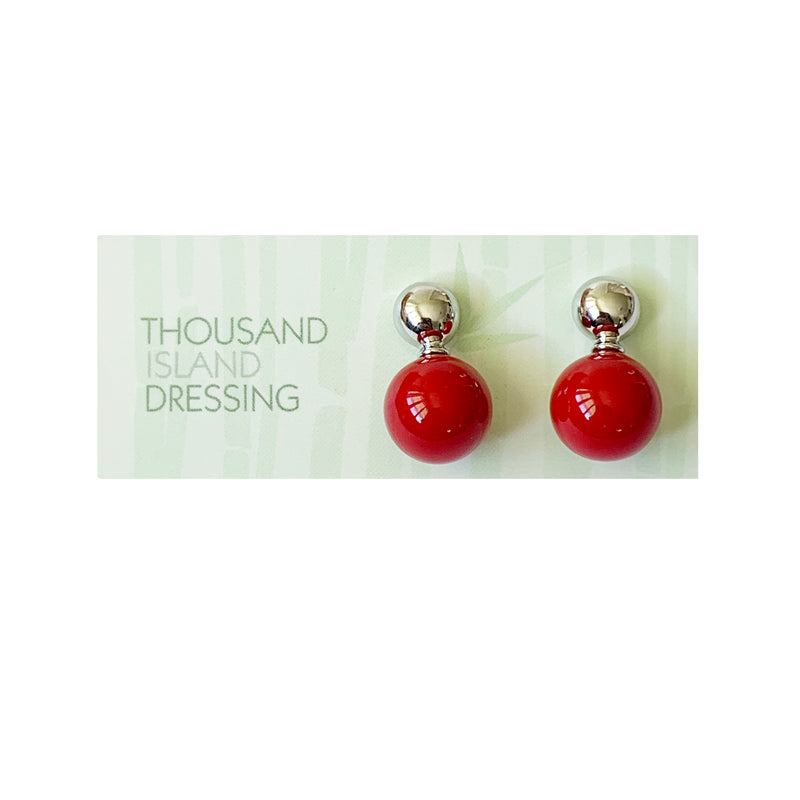 TID ball and silver drops | Red