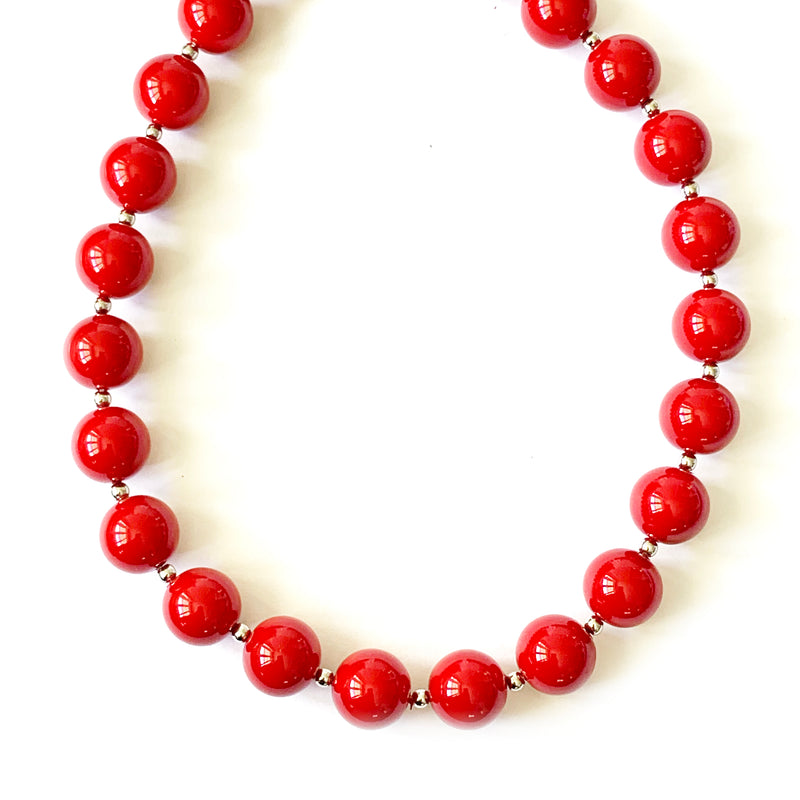 TID red bead necklace