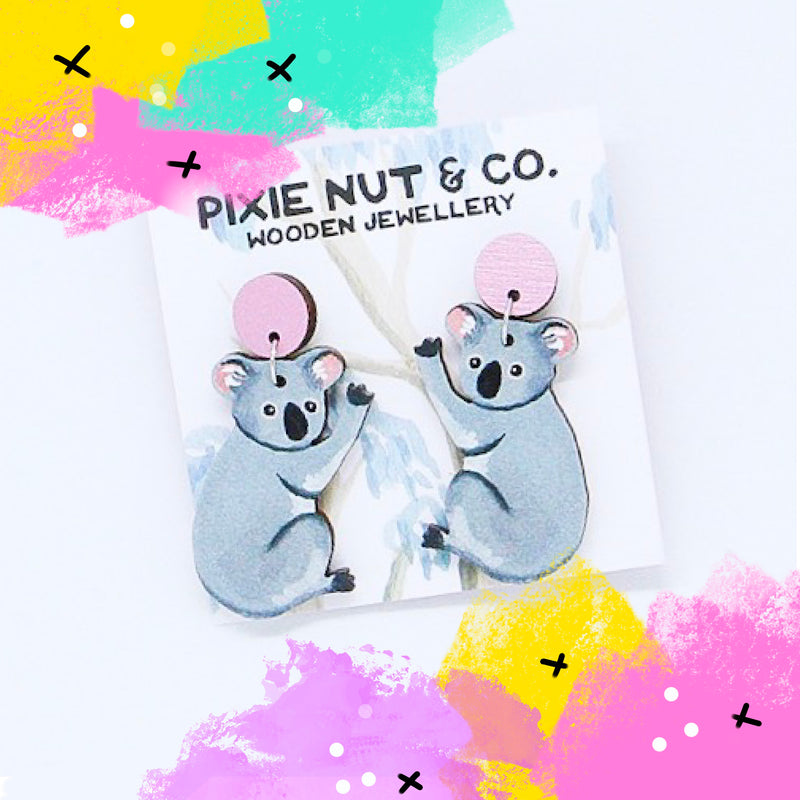 Pixie Nut | Koalas Earrings