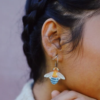 Pixie Nut | Bee Earrings