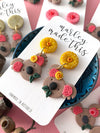 Marley Made This | Koala and Yellow Gum Blossom statement dangles