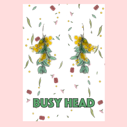 Busy Head | Wattle Statement Hoops