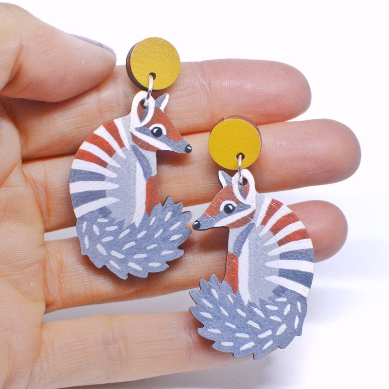 Pixie Nut | Numbat Earrings