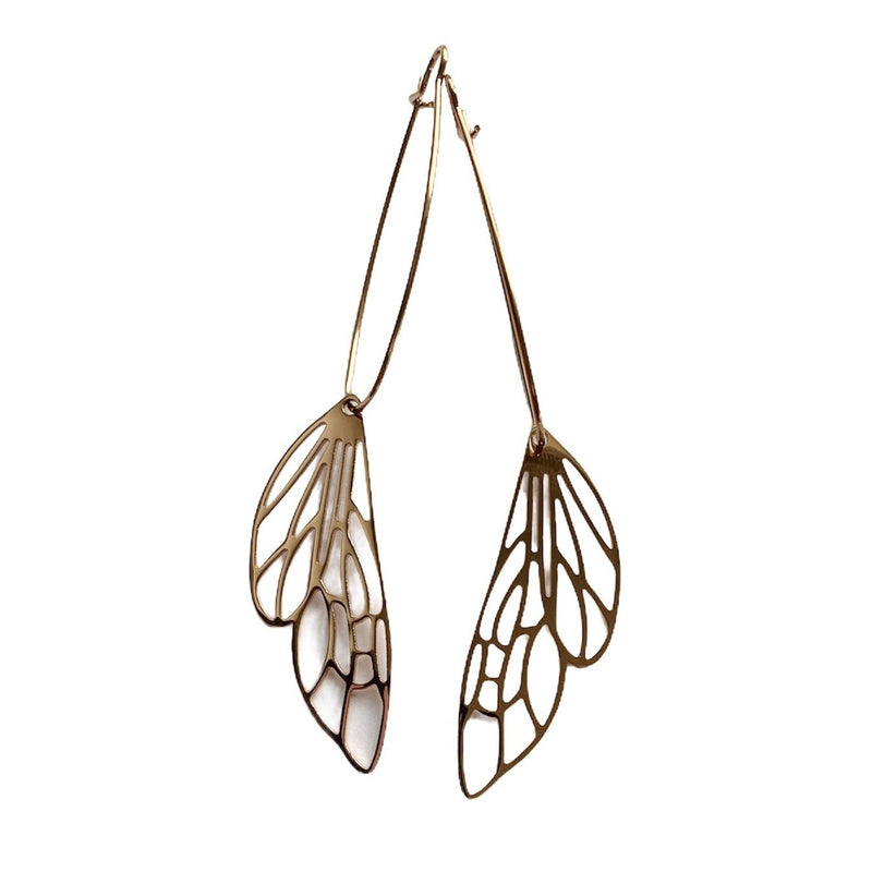 TID | Rose Gold Butterfly Wing Earrings