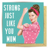 La La Land Greeting Card | strong like you mum