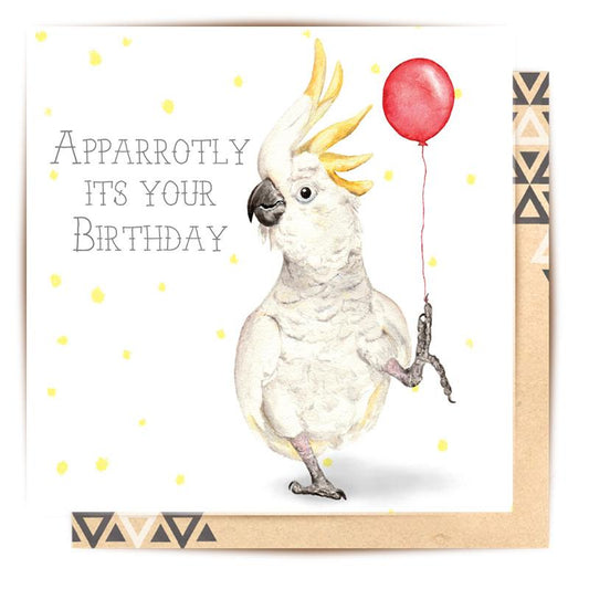 Mini Greeting Card | apparrotly it's your birthday