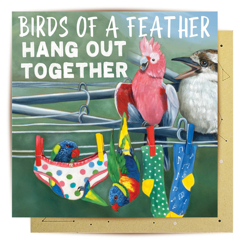 La La Land Greeting Card Birds Of A Feather