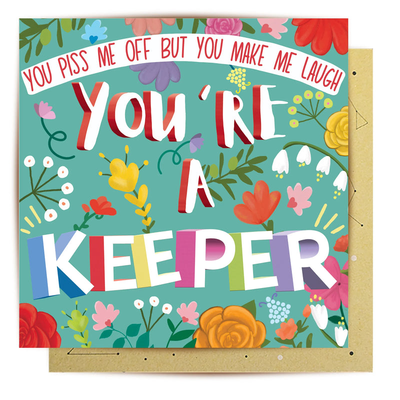 La La Land Greeting Card You Are A Keeper