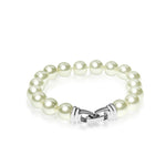 TID glass pearl and diamanté bracelet