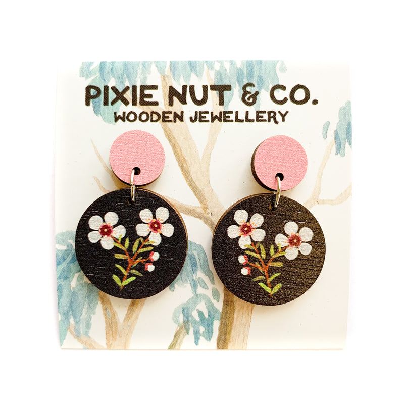 Pixie Nut | Geraldton Wax Earrings