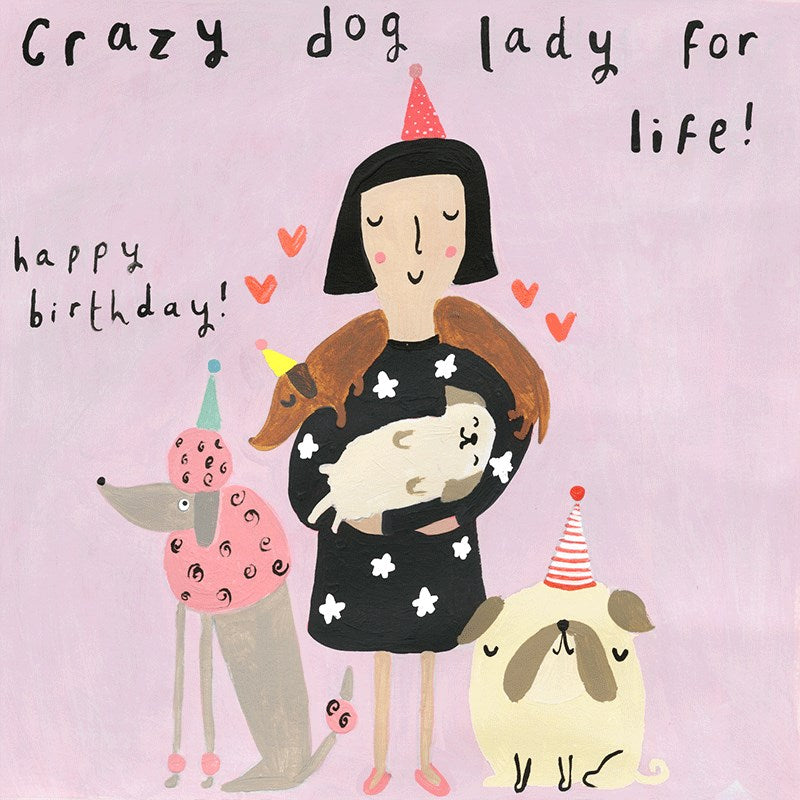 Sooshichacha Greeting Card | Crazy Dog Lady