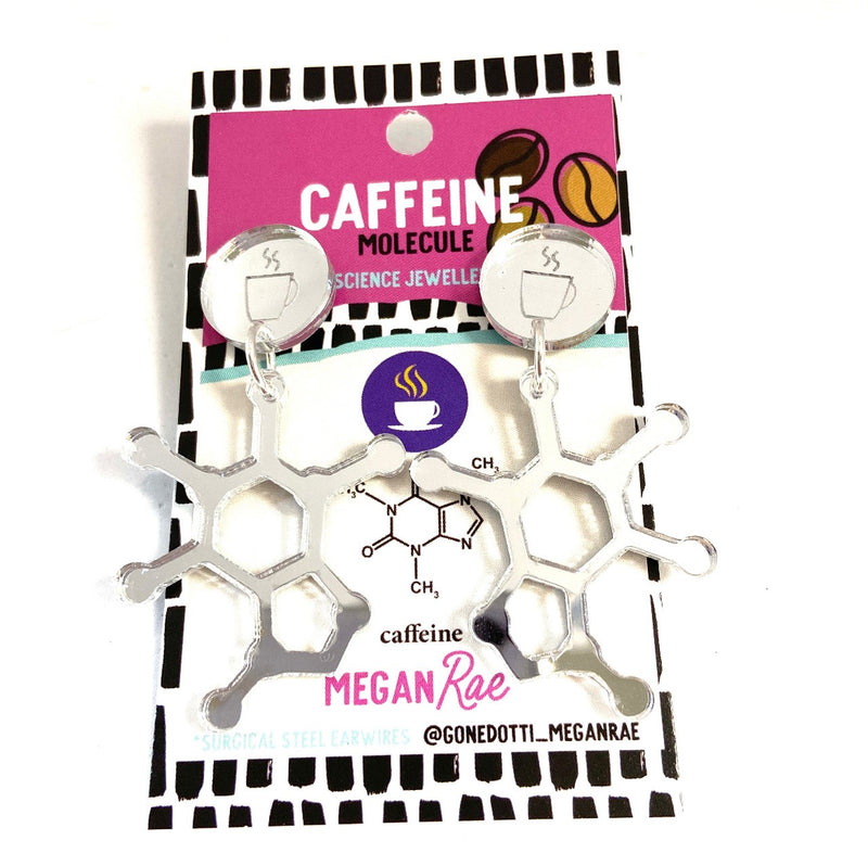 Megan Rae | Caffeine Molecule Earrings - Acrylic