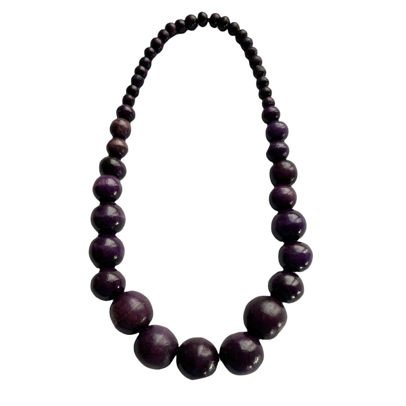 TID |  Wood Necklace - Purple