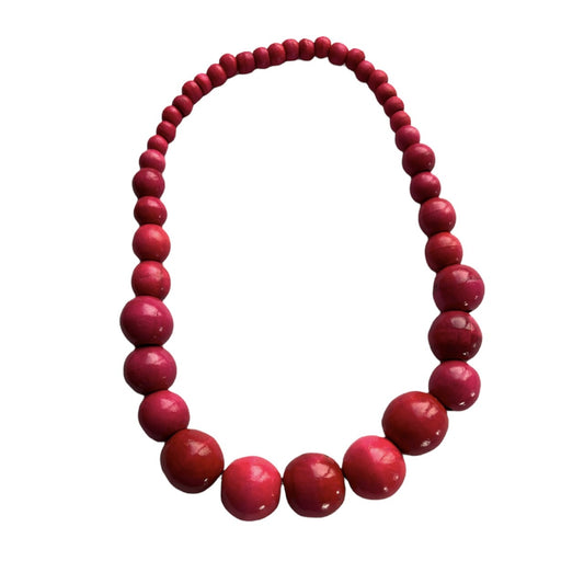 TID |  Wood Necklace - Pink