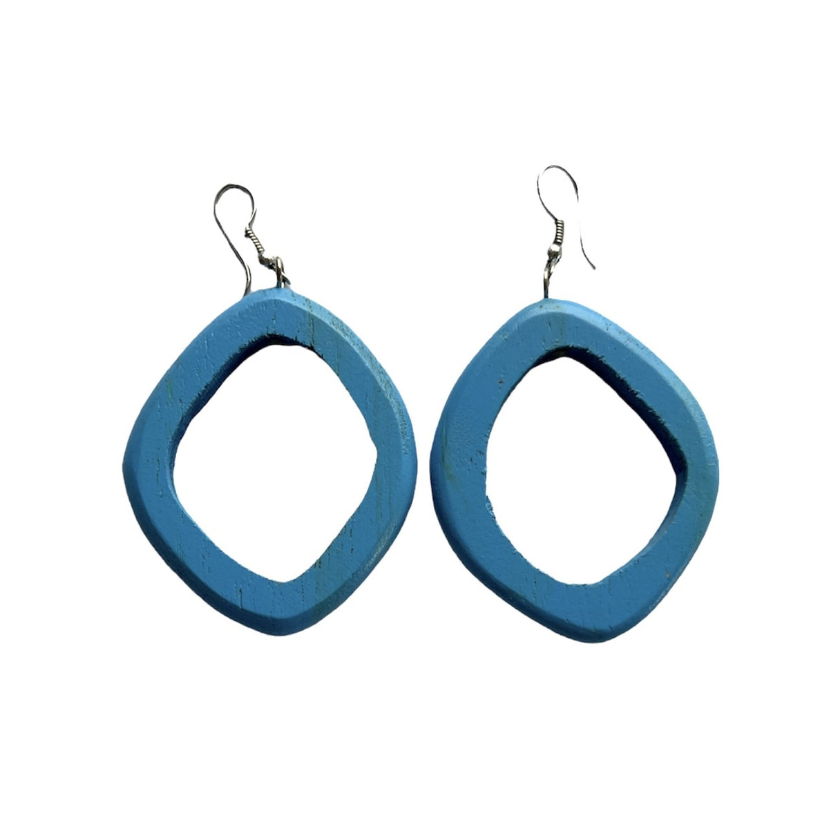 TID | Wood Oval Drops - Light blue