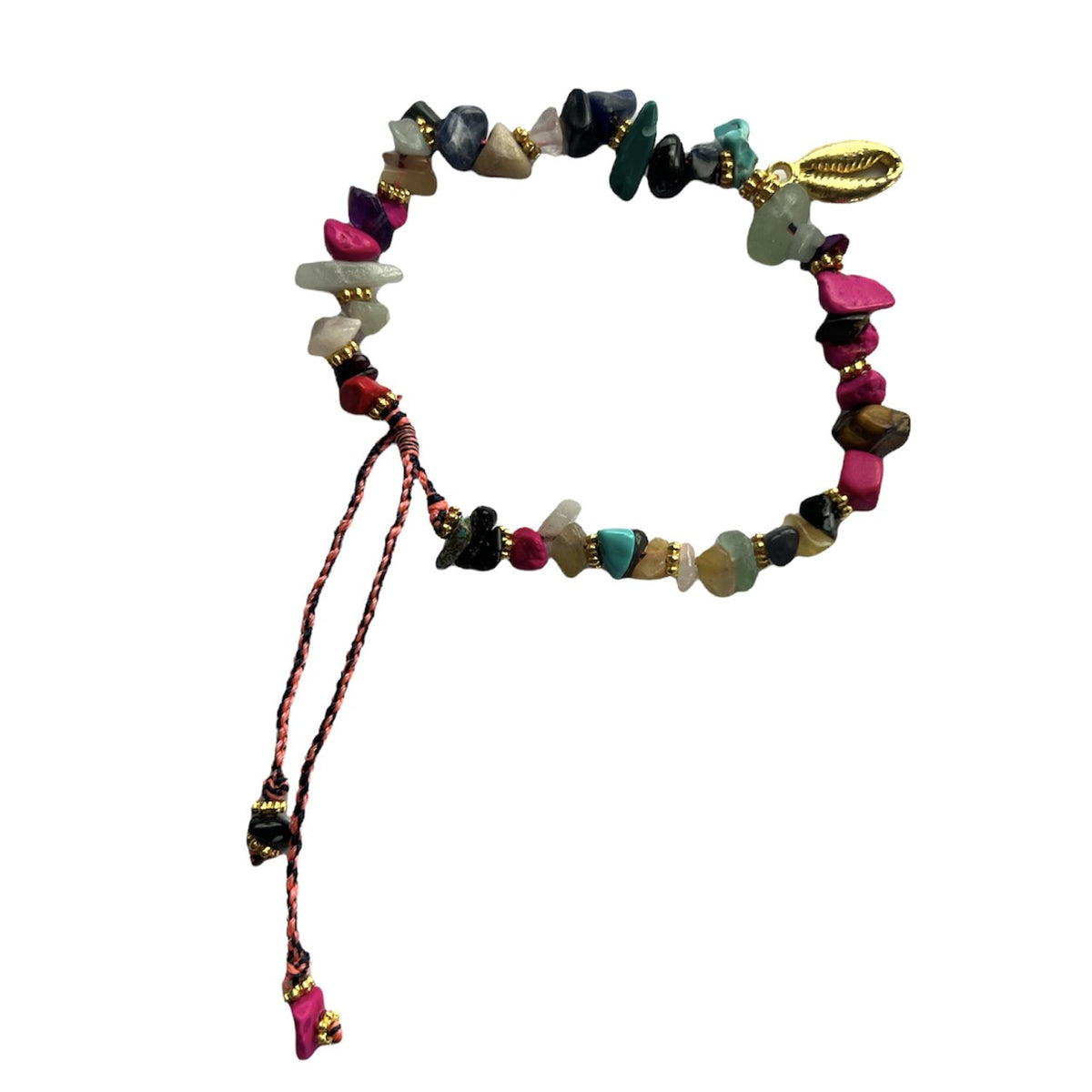 TID | Beaded bracelet - Multi with shell