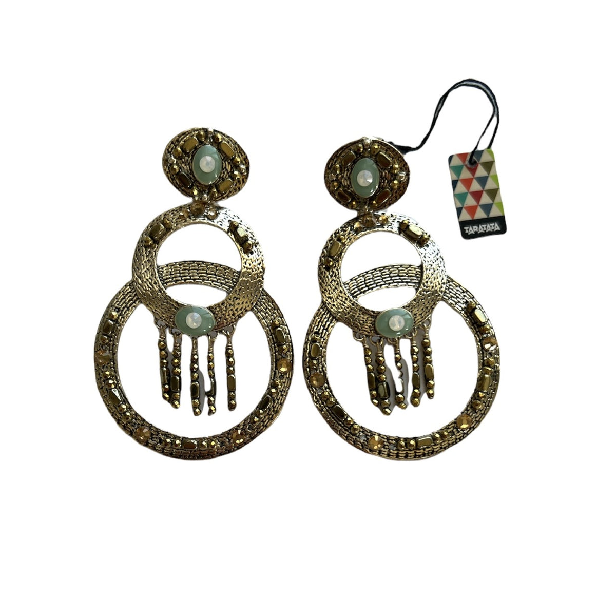 Taratata | Double Circle Silver Earrings