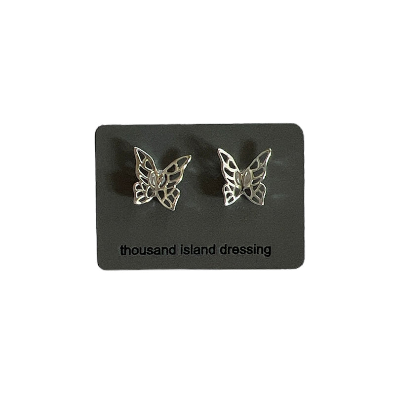 TID | Sterling Silver Butterfly Studs