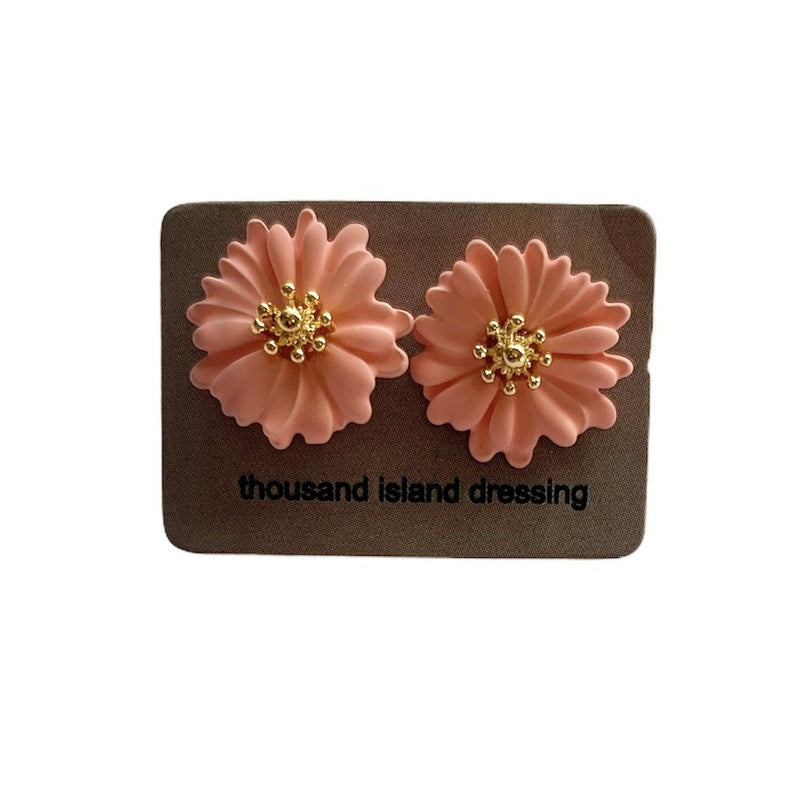 TID | Pink Daisy Stud Earrings