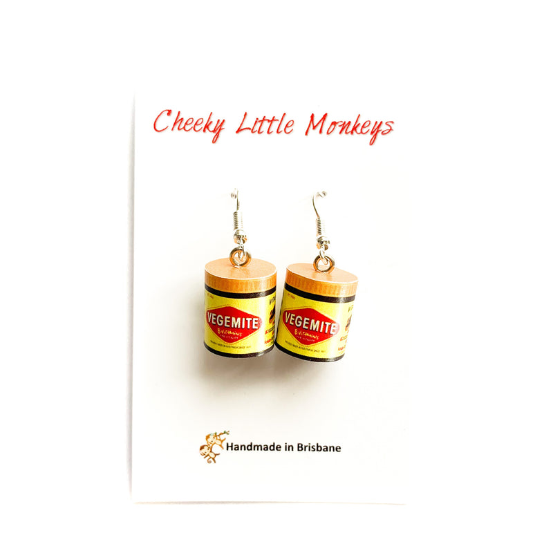 Cheeky Little Monkeys - Vegemite Earings