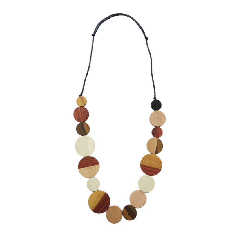 Zoda Necklace | Wooden Circles